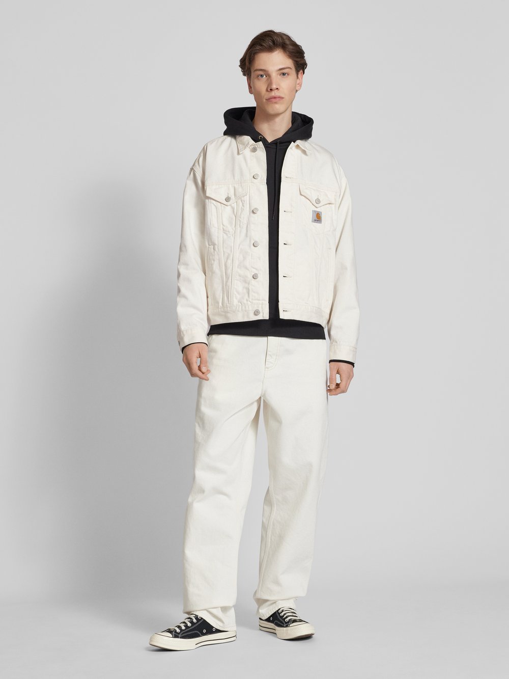

Джинсовая куртка с нагрудными карманами модель 'HELSTON' Carhartt Work In Progress, кремовый