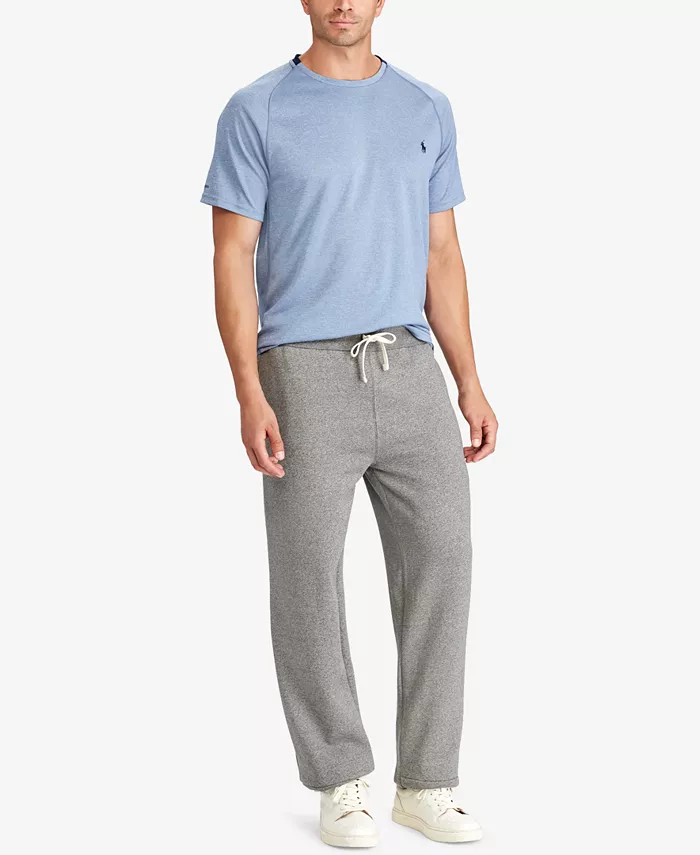 Мужские утепленные спортивные брюки Signature Fleece Big & Tall Polo Ralph Lauren, серый — фото 2
