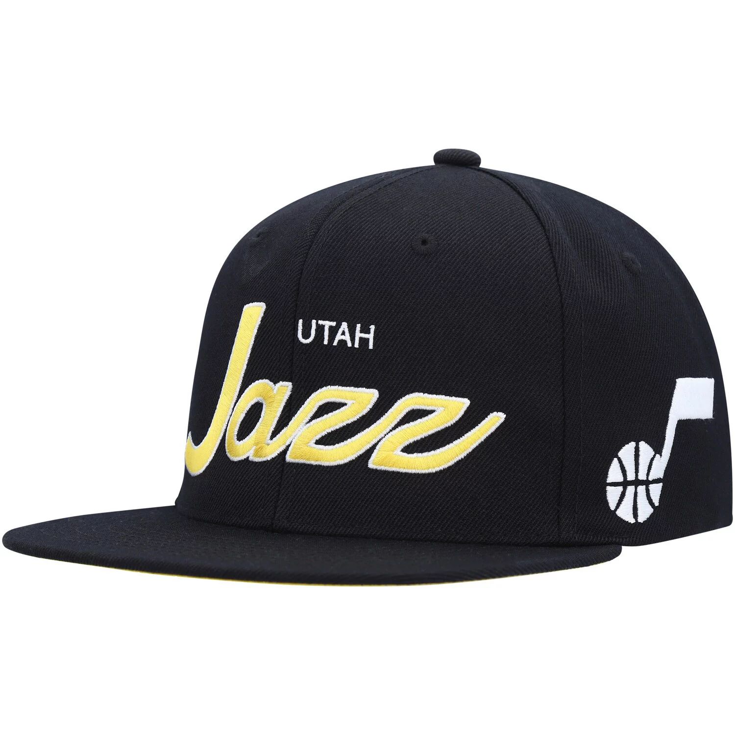 

Мужская кепка Mitchell & Ness Black Utah Jazz Classics Script 2.0 Snapback