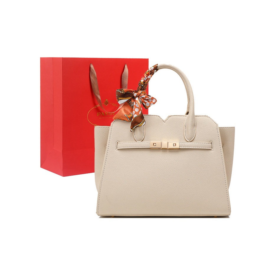 

PAYOT Синтетическая кожа свадебная сумка через плечо большая женская бежевая бордовая бежевая и коричневая, Ecru