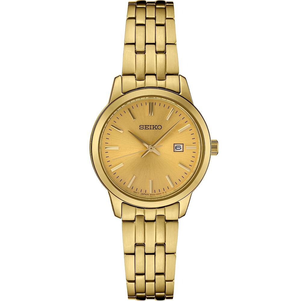 

Женские часы Seiko Essential с циферблатом цвета шампанского — SUR444, золотой