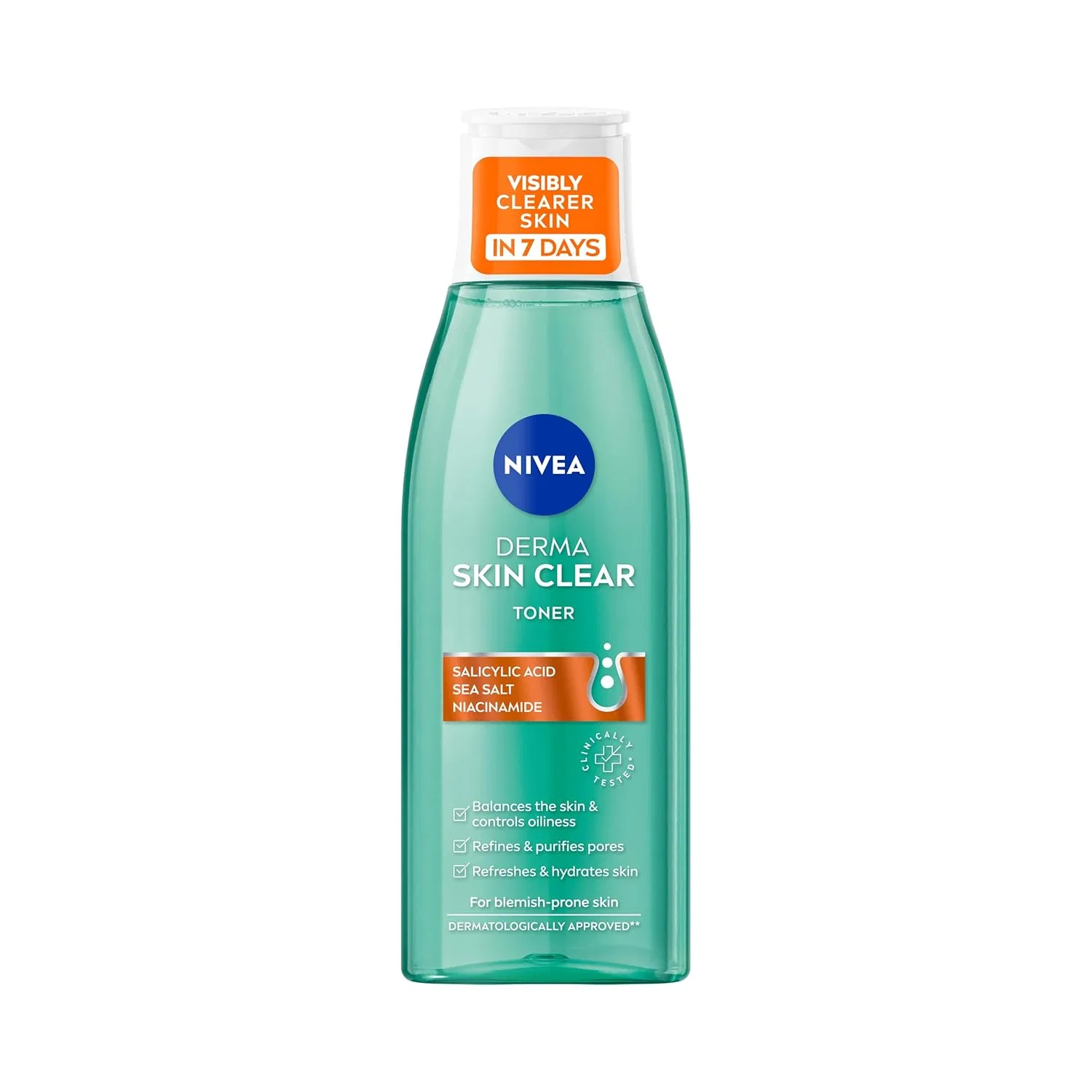 Тоник Nivea — Derma Skin Clear с салициловой кислотой и ниацинамидом, 200 мл