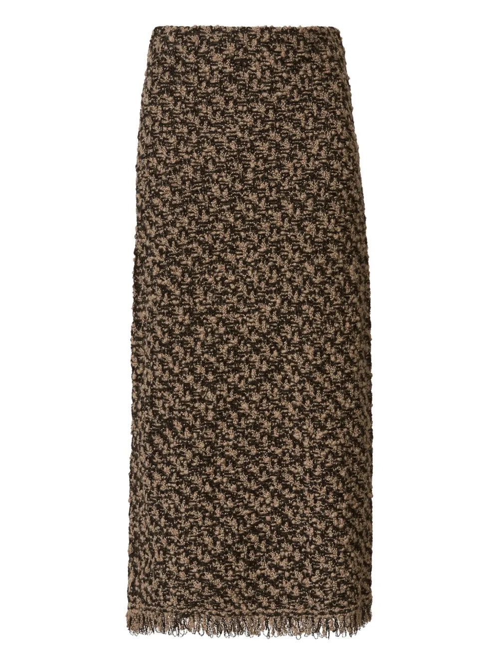 

Твидовая макси-юбка Fabiana Filippi, коричневый
