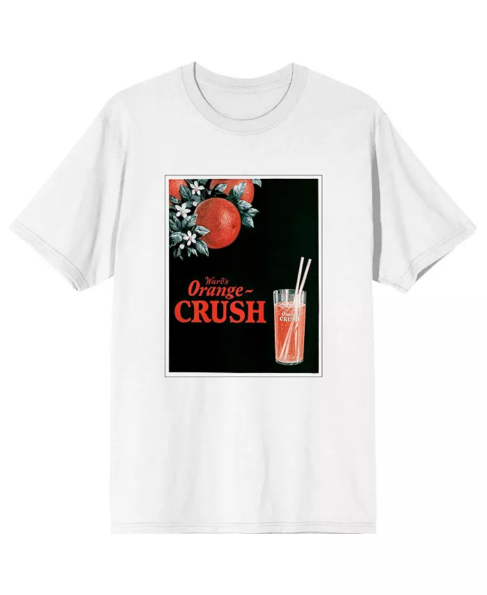 

Футболка с принтом "Ward's In A Glass" белая Big & Tall - 4XL Orange Crush, белый