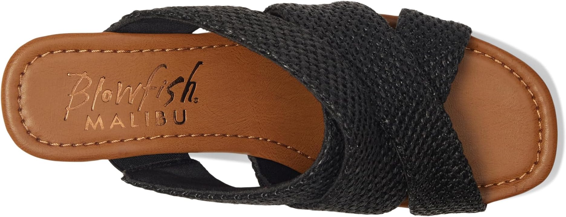 Сандалии Blowfish Malibu Abi, цвет Black Faux Raffia — фото 2
