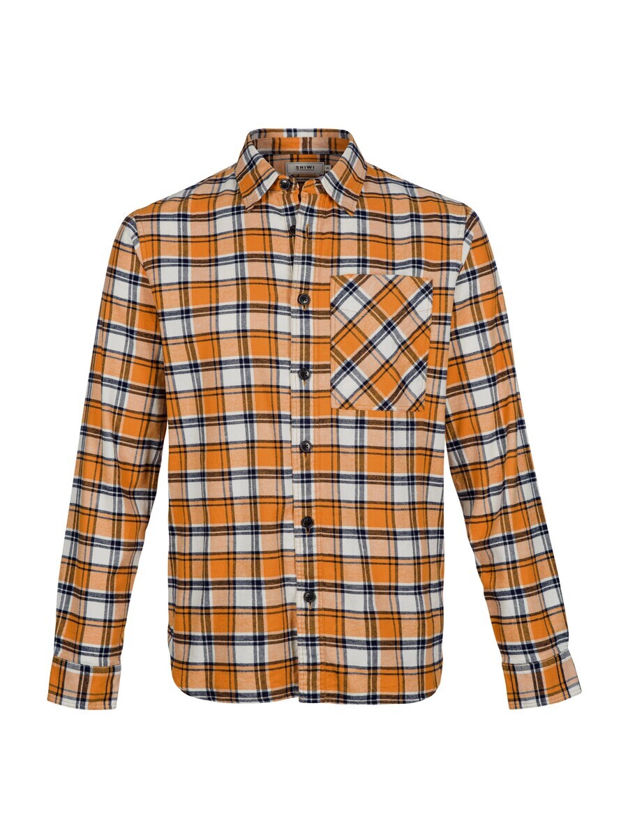 

Клетчатая рубашка Shiwi Regular fit Button Up Shirt Luke, цвет yellow gold