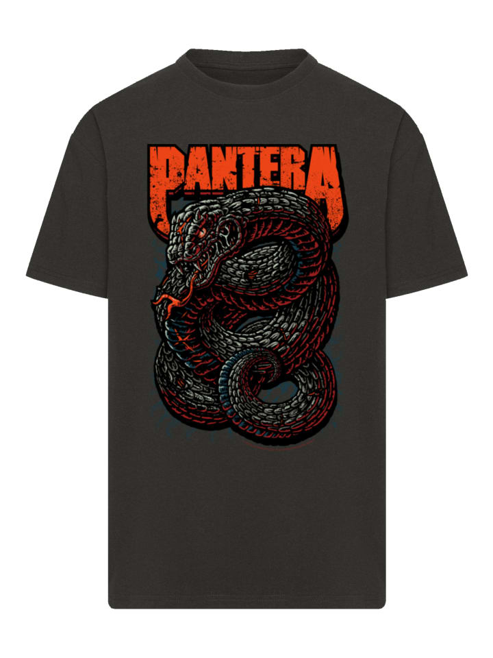 

Футболка свободного кроя Pantera Venomous Snake черного цвета F4NT4STIC, Черный, Футболка свободного кроя Pantera Venomous Snake черного цвета F4NT4STIC