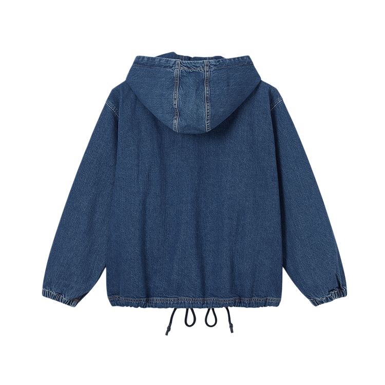 Джинсовая куртка LACOSTE 36L/Denim Blue, классический крой — фото 3