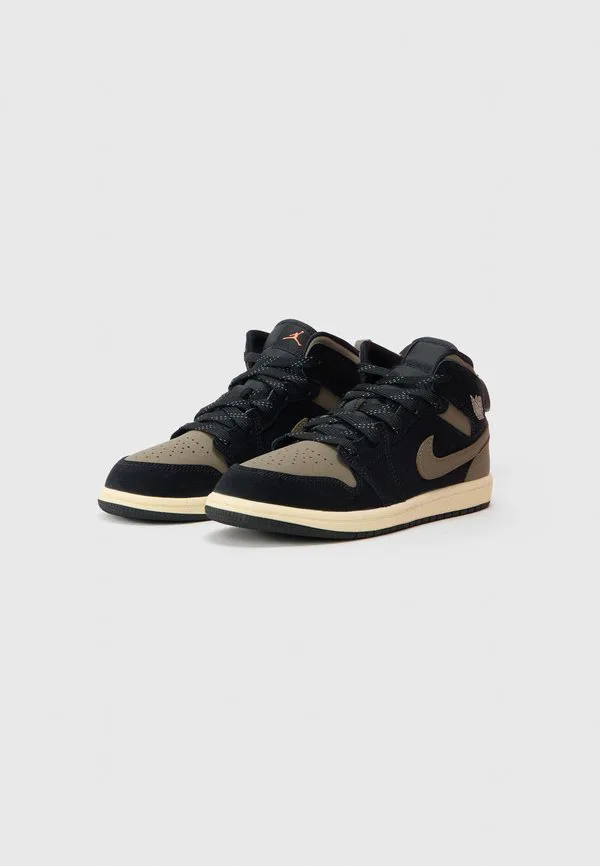 Кроссовки mid se bp hightop Jordan, Black/Olive Grey/Light Wild Mango/Muslin — фото 2