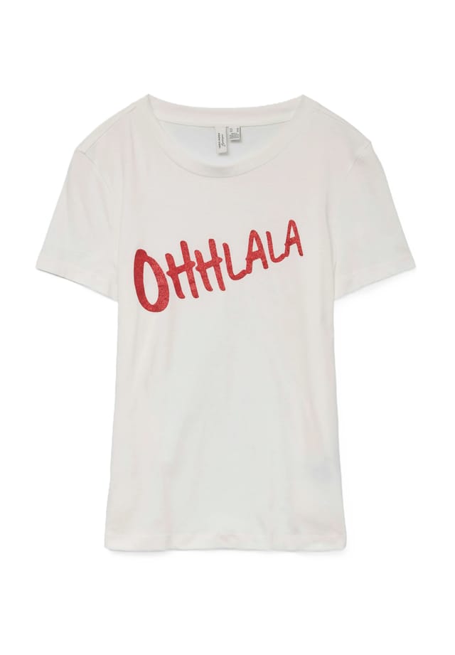 

Хлопковая футболка Vero Moda, белый