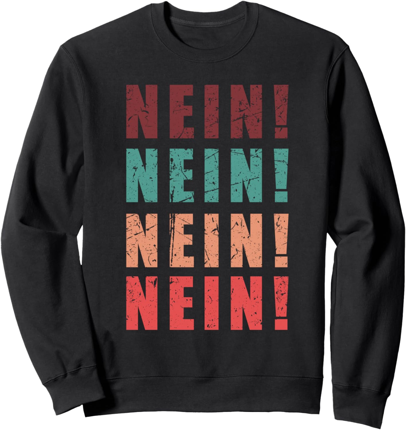 

Nein - забавная немецкая цитата, толстовка в винтажном стиле Funny German Quotes German Gifts, черный