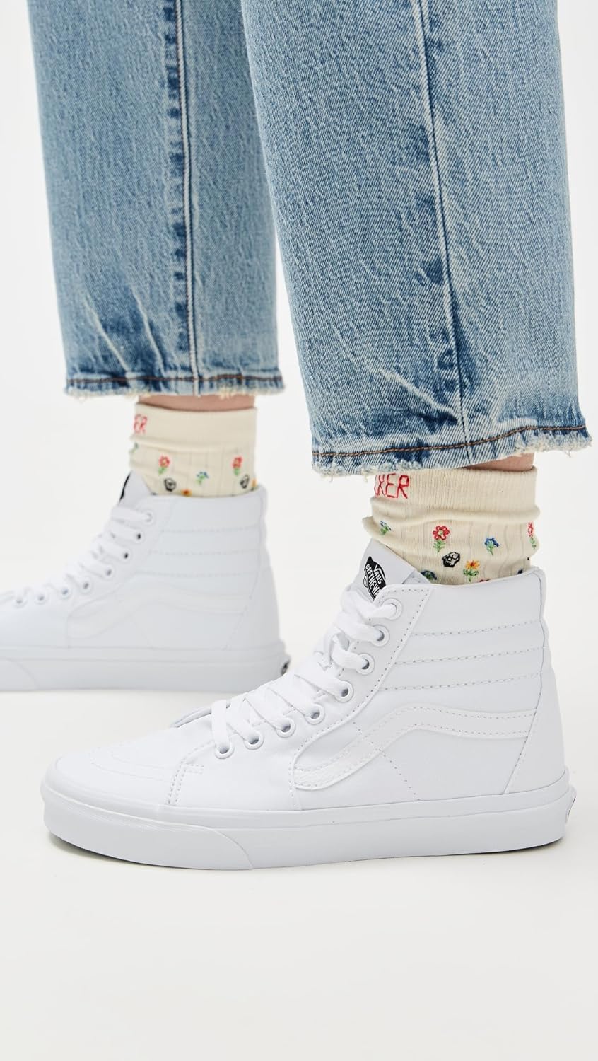 Vans Unisex Sk8-Hi Slim кроссовки для скейтбординга, True White — фото 3