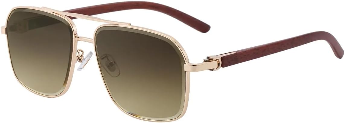 

Солнцезащитные очки для мужчин и женщин - защита UV400 - двойная перемычка, большая оправа, градиентные линзы, для занятий спортом на открытом воздухе и вождения DSVIGF, Tyj503-3