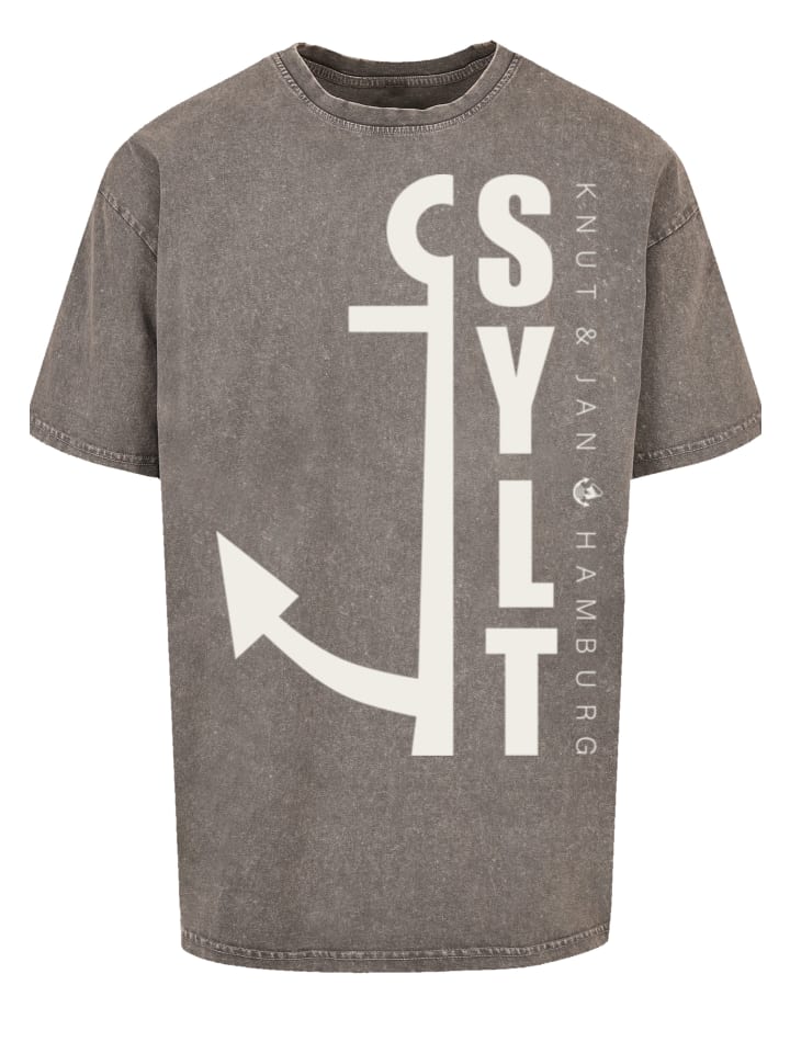 

Футболка оверсайз Sylt Anker Knut & Jan Hamburg в асфальте F4NT4STIC