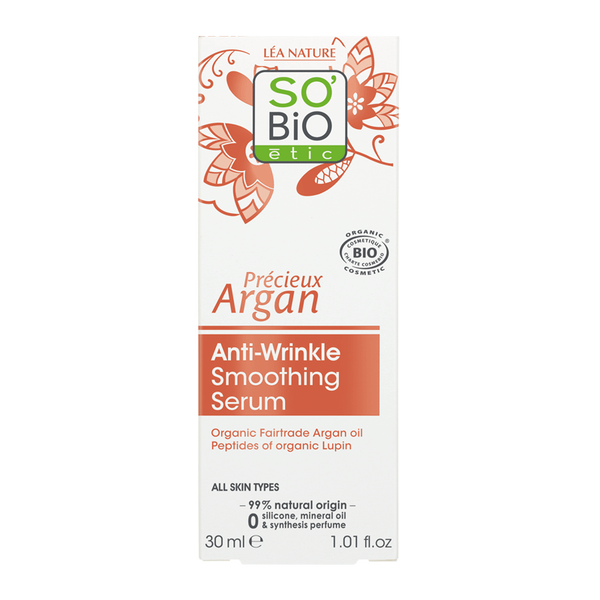 

Сыворотка для лица против морщин, аргановое масло и люпин, 30 мл So'Bio Etic Precieux argan