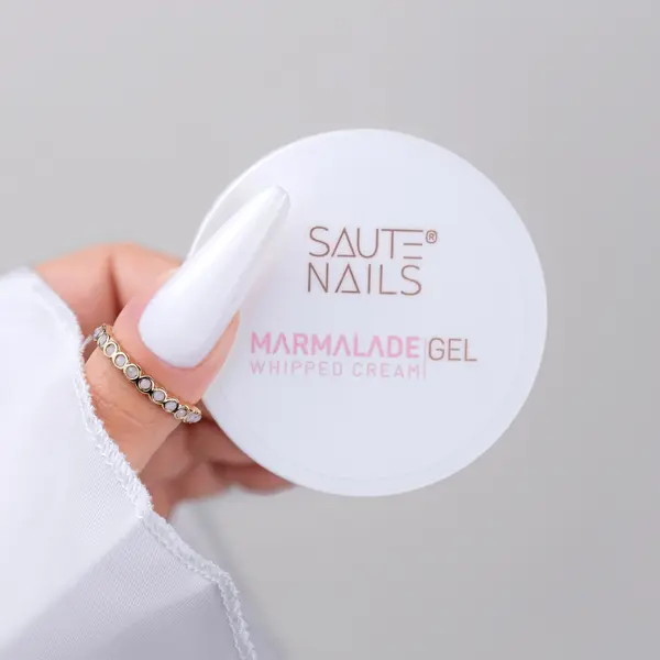 Гель-конструктор для взбитых сливок, 50 г Saute Nails Marmalade gel, цвет whipped cream — фото 3