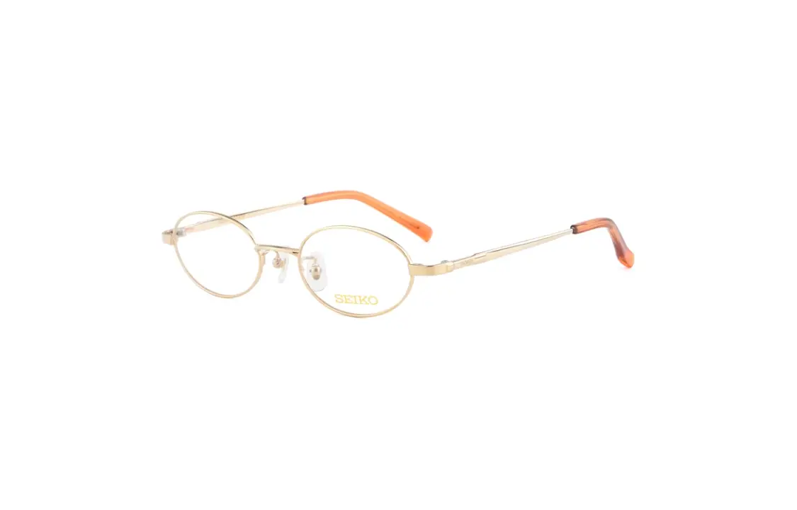 

SEIKO Металлическая овальная оправа для очков, Gold