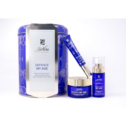 

Подарочный набор BioNike для женщин Anti-Age Defense My Age Интенсивная сыворотка для лица 30 мл Дневной обновляющий крем 50 мл Сыворотка для глаз и губ 15 мл для зрелой кожи