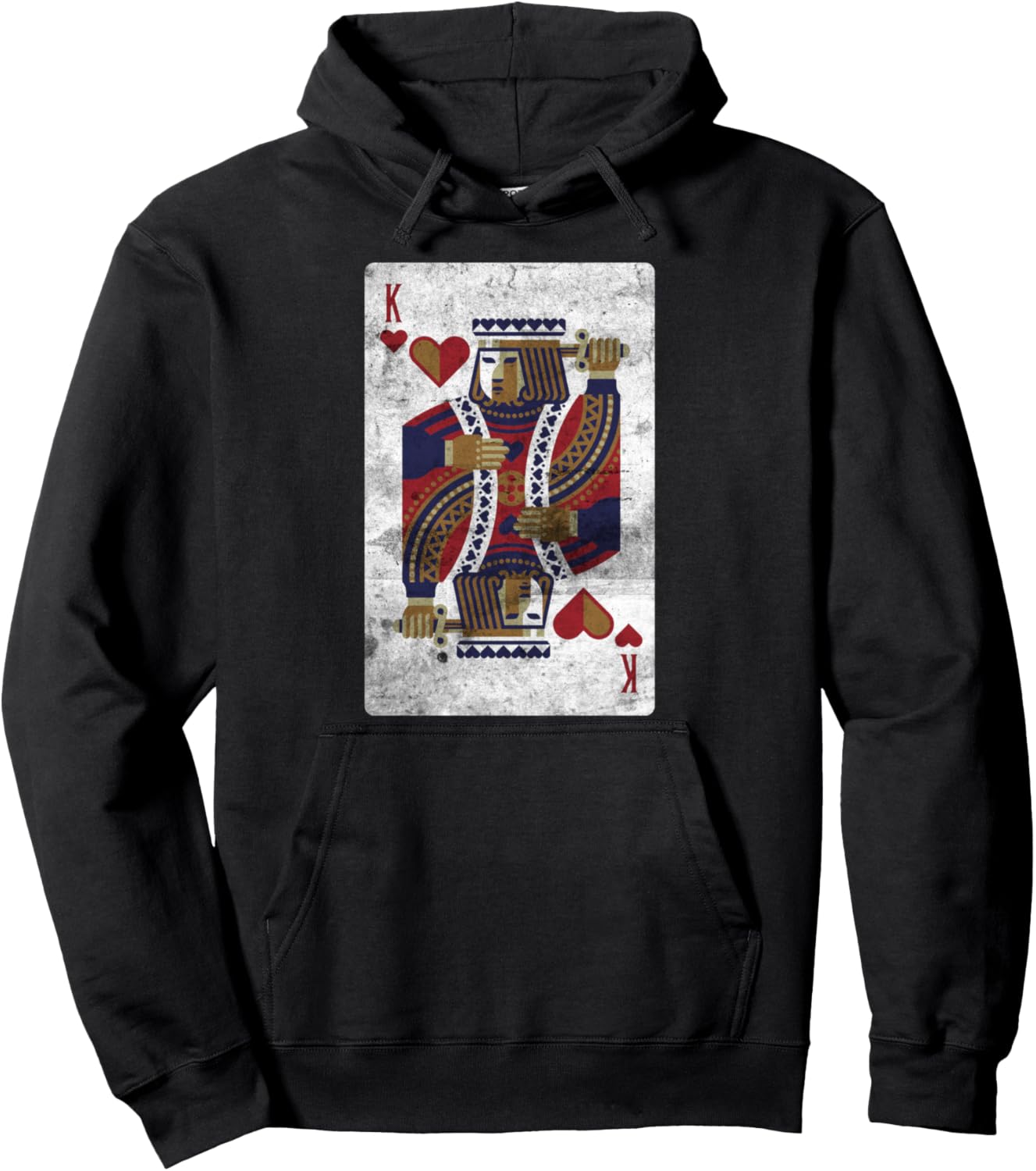 

Толстовка с надписью Divertido Poker Casino King of Hearts Card Player Funny Poker Pun Card Games Poker Player, черный