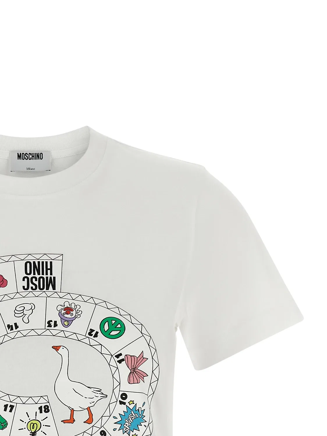 Футболка «Gioco dell'Oca» Moschino, белый — фото 3