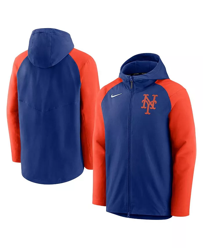 

Мужская худи-куртка с молнией New York Mets Authentic Collection в королевском и оранжевом цветах Nike