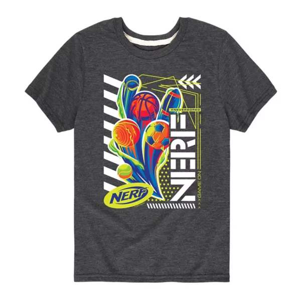 

Футболка с принтом для мальчиков 8-20 лет Nerf, серый