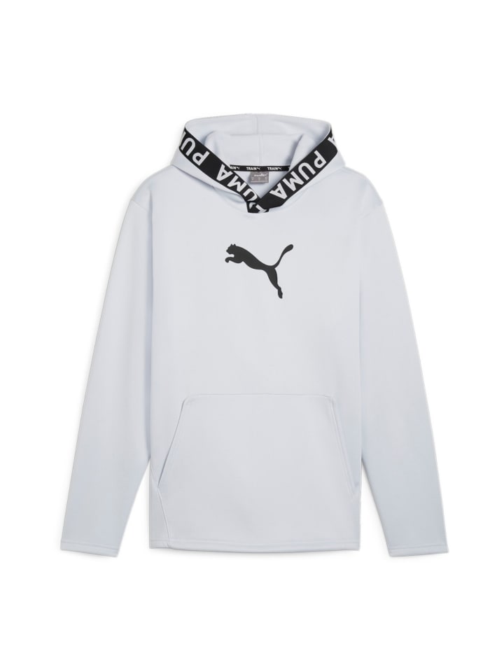 

Толстовка Train Power Fleece Hoodie серебристого цвета Puma