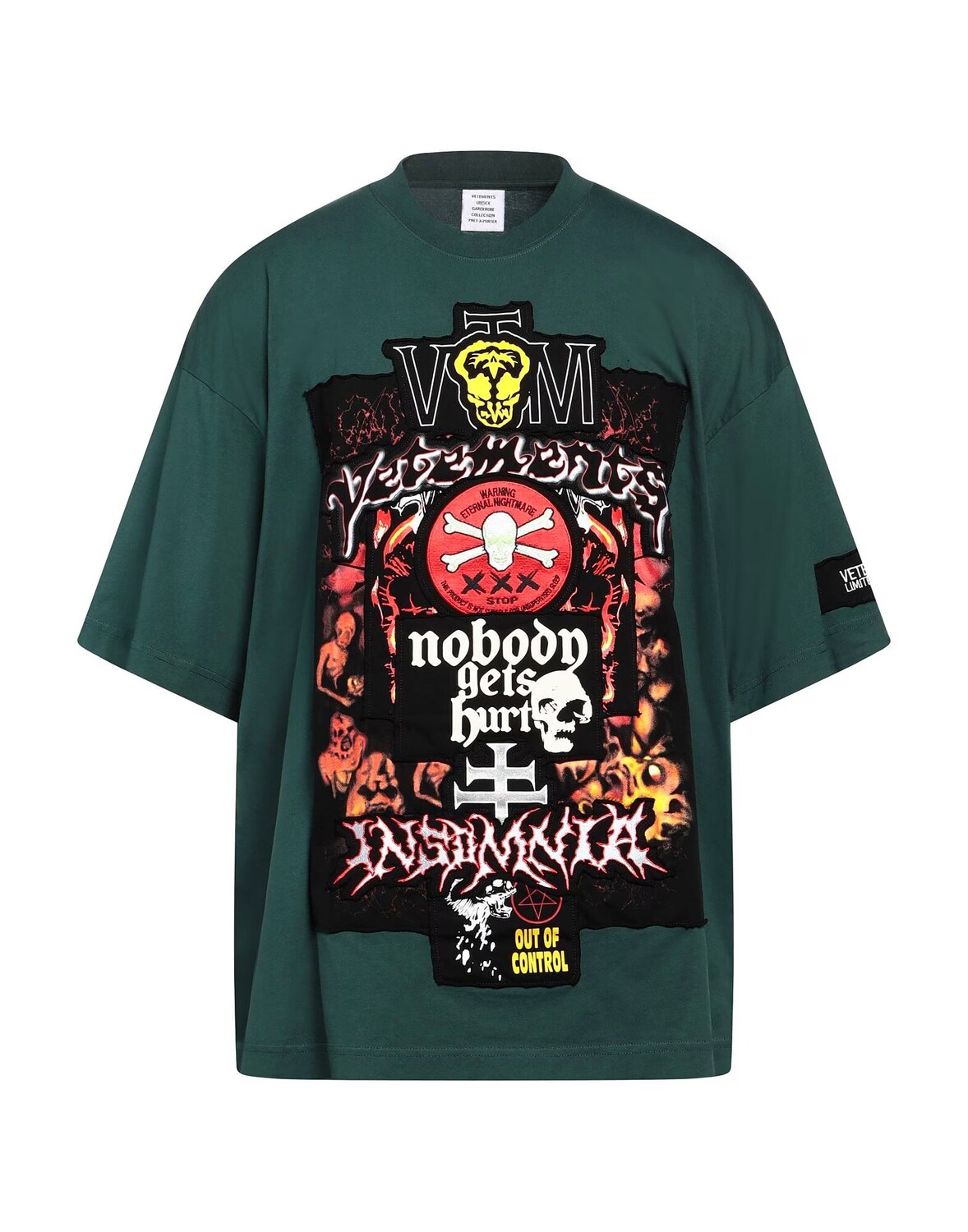 

Футболка Vetements, темно-зеленый