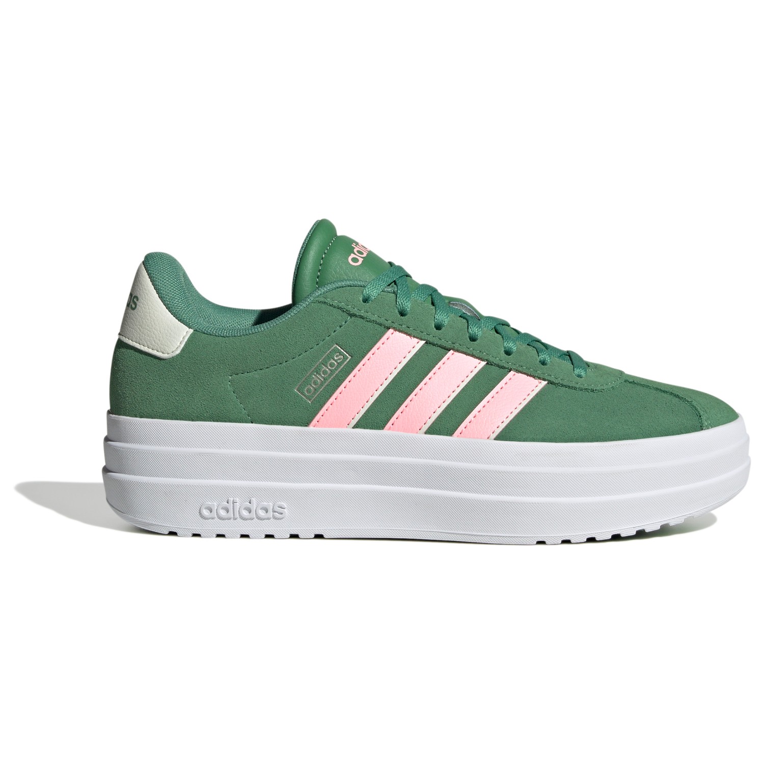 

Кроссовки Adidas VL Court Bold, цвет Preloved Green/Pink Spark/Ivory