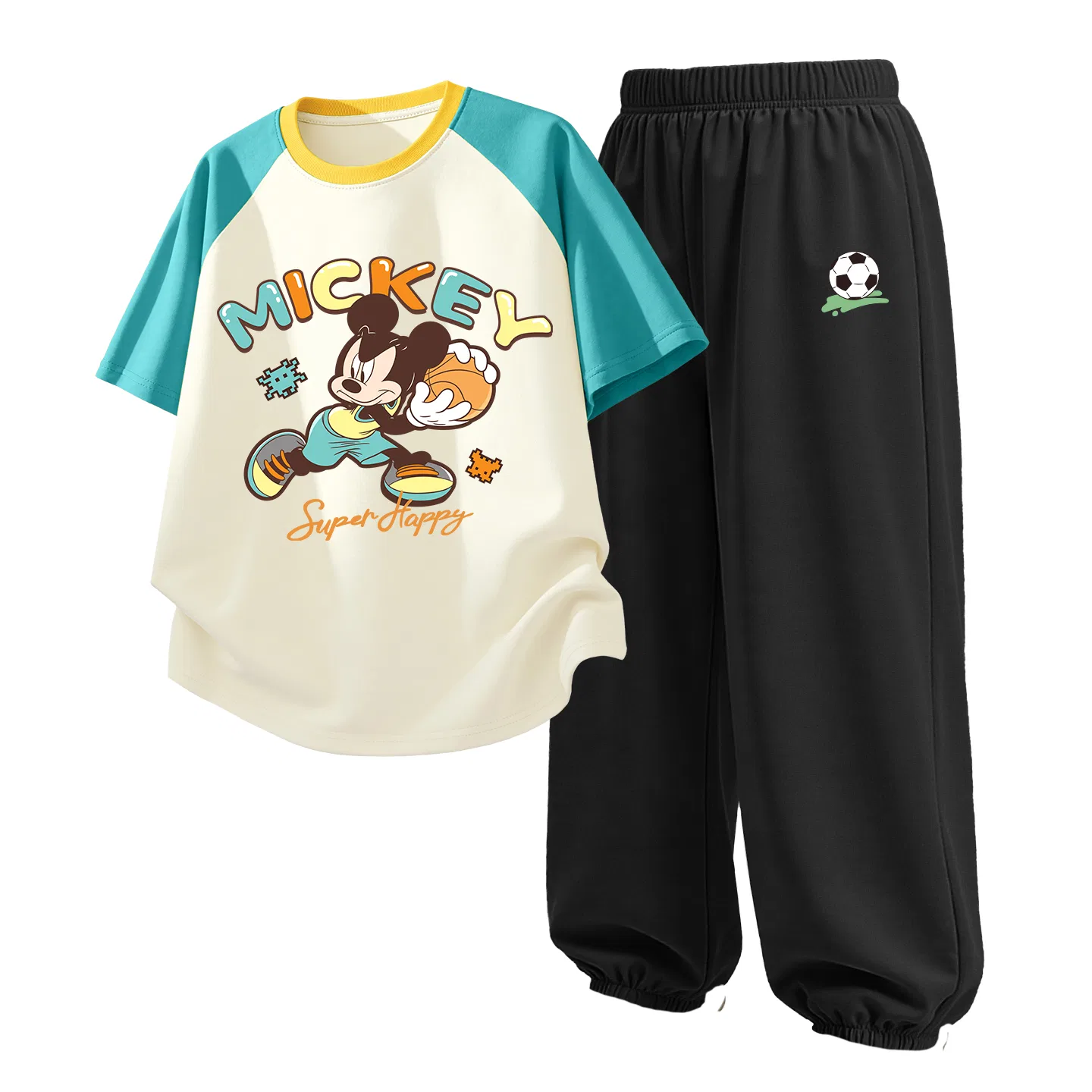 Детский спортивный костюм Casual Sportswear 2 Piece Set Disney, Di Chao Flower Purple White+Dini Knot K Taro Purple — фото 4
