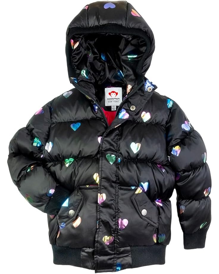 

Платье Appaman Kids Puffy Coat, цвет Rainbow Hearts