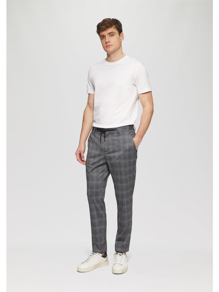 

Тканевые брюки s.Oliver BLACK LABEL, серый