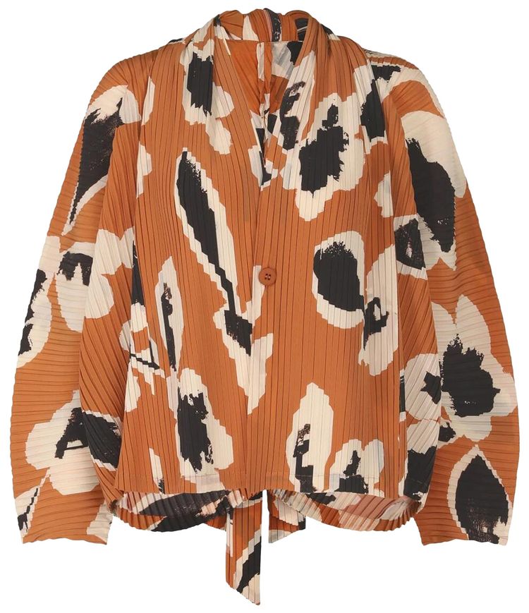 

Кардиган Issey Miyake Vigor Pleats Cardigan 'Brown', коричневый