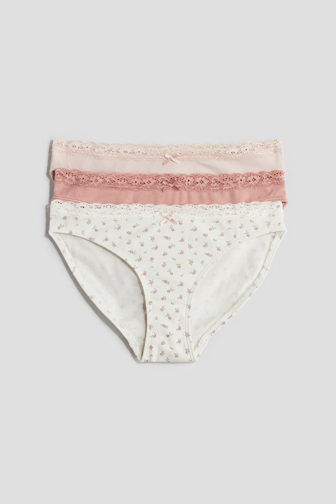 

Упаковка из 3 хлопковых трусов H&M, мультиколор