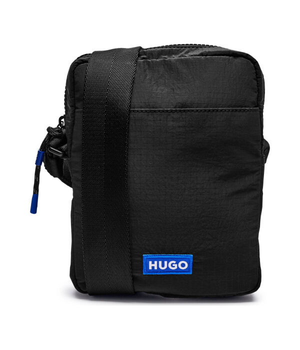 

Сумка мужская Hugo Blue текстильная через плечо, черный