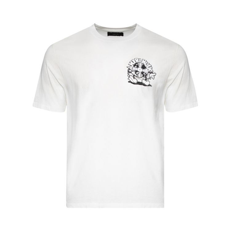 

Футболка Amiri Music Record Tee 'Ivory', белый