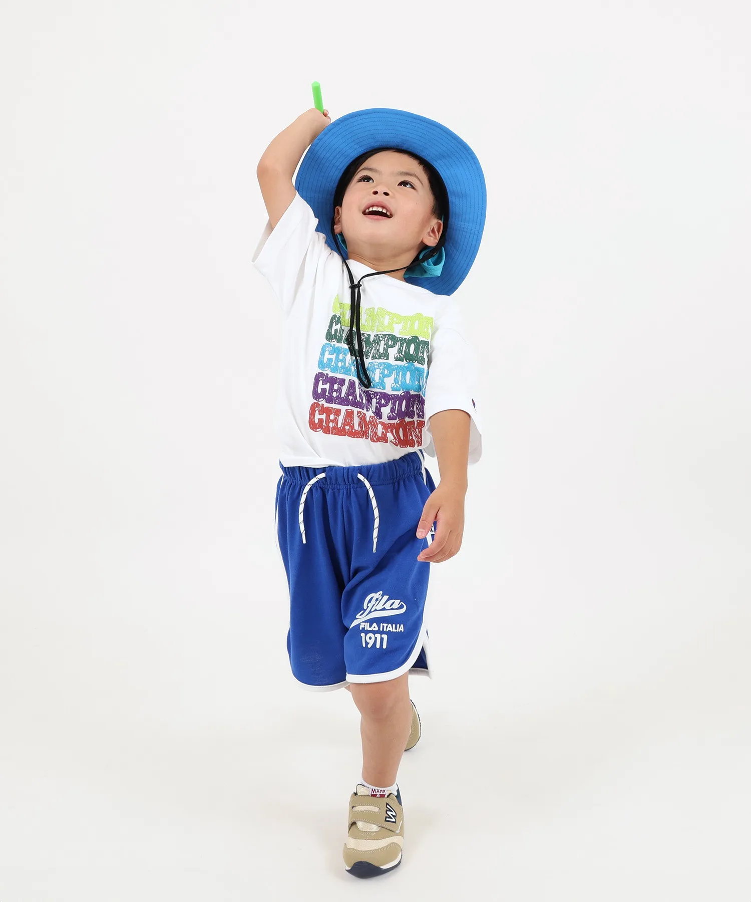 Детская футболка Champion SHORT SLEEVE T-SHIRT с принтом белая