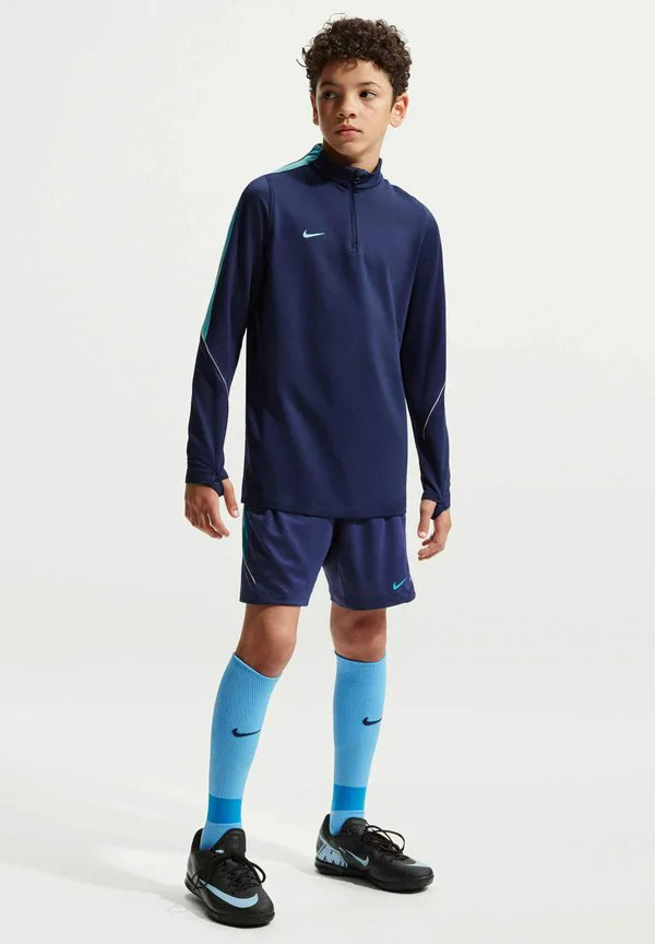 Футболка с длинными рукавами для футбольных тренировок older drifit football drill strike Nike Performance, Midnight Navy Vivid Sky Vivid Sky Vivid Sky