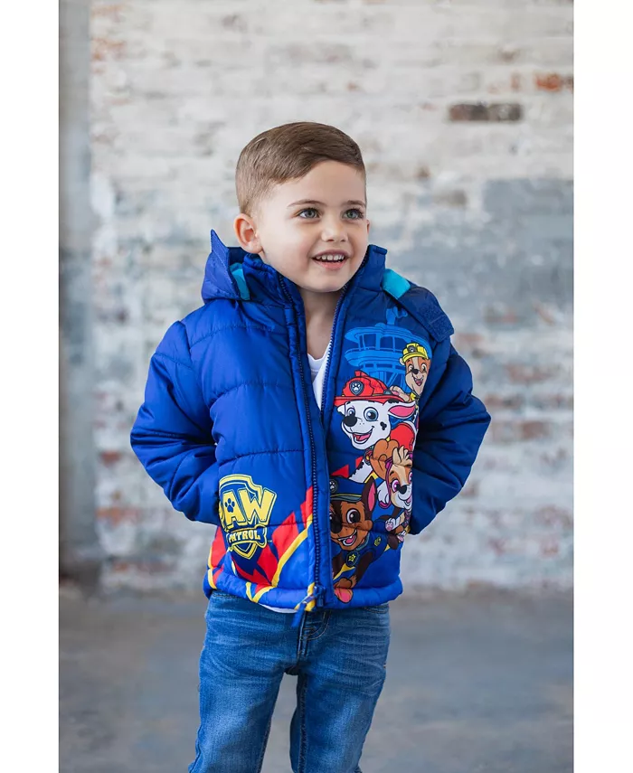 Зимняя куртка-пуховик для мальчиков с молнией Paw Patrol, синий — фото 2