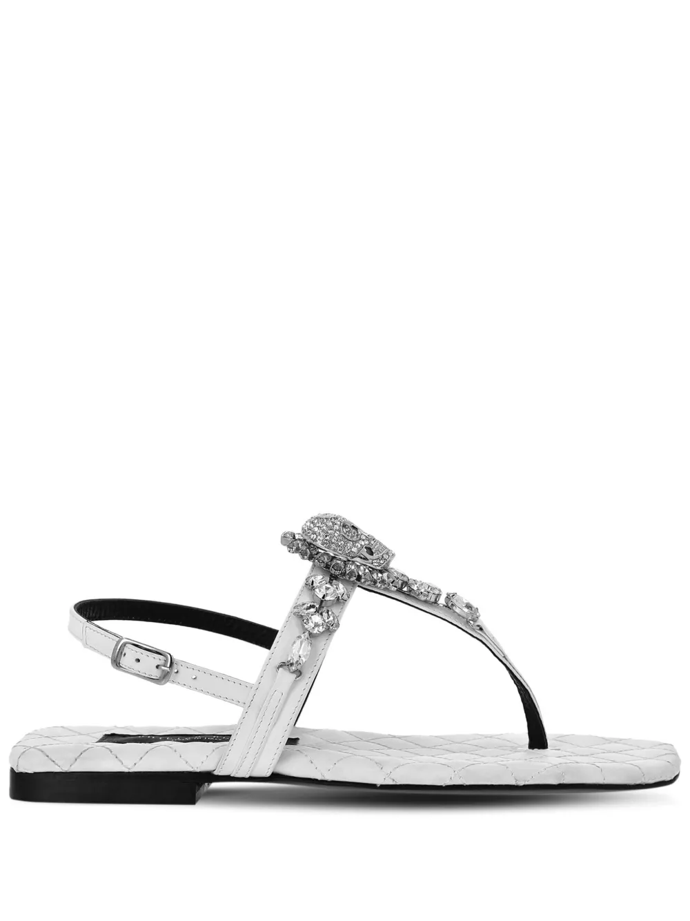 Сандалии с декором Skull Philipp Plein, белый