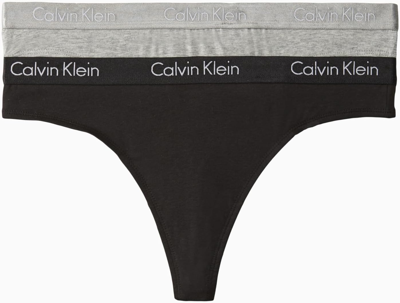 

Женские трусики-стринги Calvin Klein Motive Cotton Multipack, 3 шт., Charcoal Heather/Black
