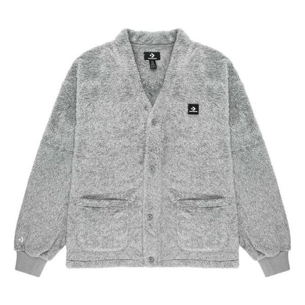 

Куртка pile fur cardigan 'grey' Converse, серый