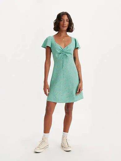 

Платье Skylar с развевающимися рукавами Levi's, цвет Beryl Green