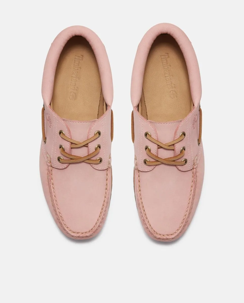 Оригинальные туфли-лодочки Timberland с тремя люверсами, сшитые вручную Timberland, светло-розовый — фото 2