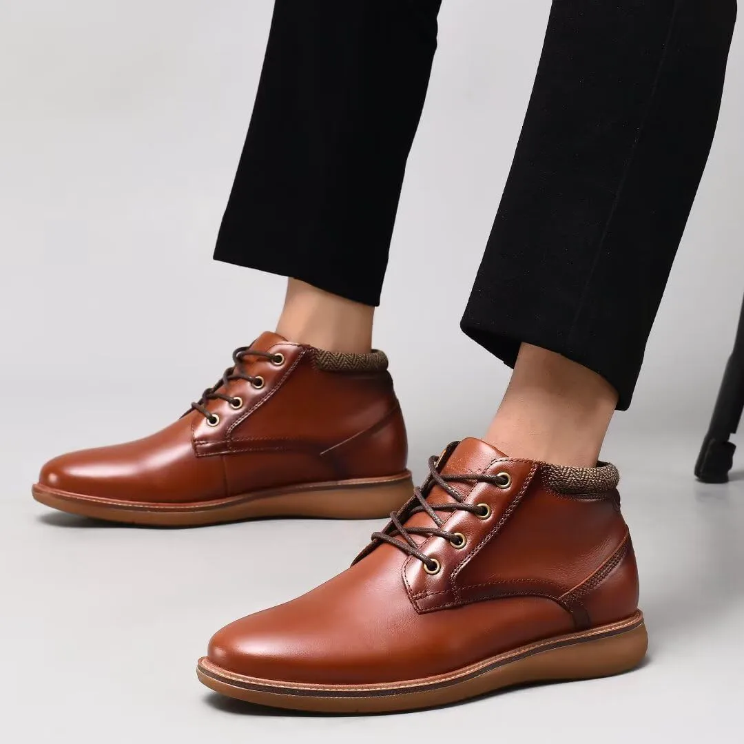 

Мужские ботинки Чакка из натуральной кожи, классические повседневные оксфордские ботинки Holy ark, коричневый