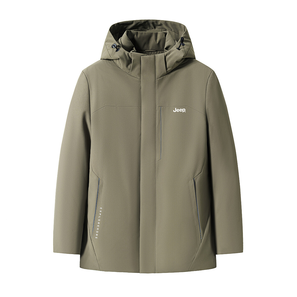 

Пуховик унисекс Jeep, цвет Dark Khaki