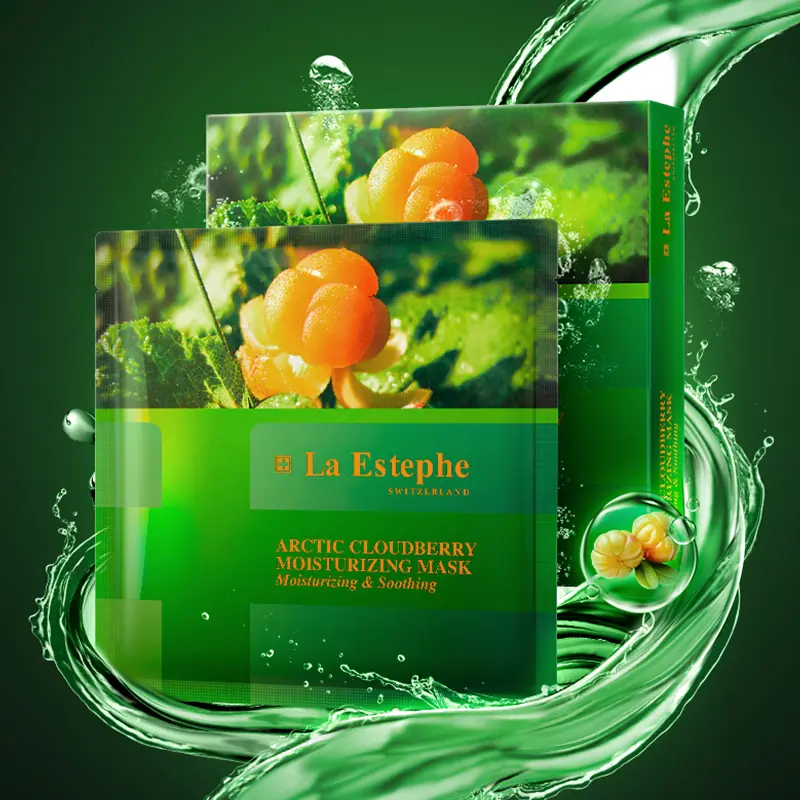 

Маска для лица Nordic Cloudberry успокаивающая, увлажняющая и питающая 5 шт/уп LaEstephe