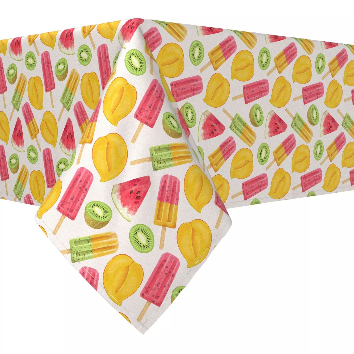 

Прямоугольная скатерть, 100 % хлопок, 52x104 дюйма Summer Fruit Pops