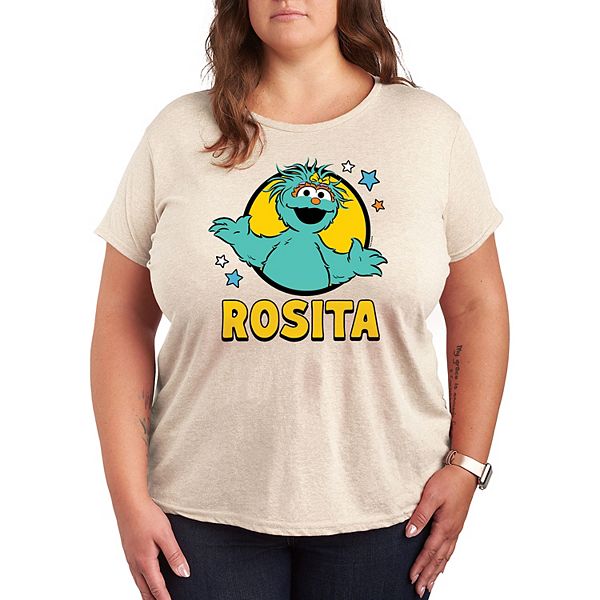 

Футболка Plus sesame street rosita с принтом в звездах Licensed Character, Beige