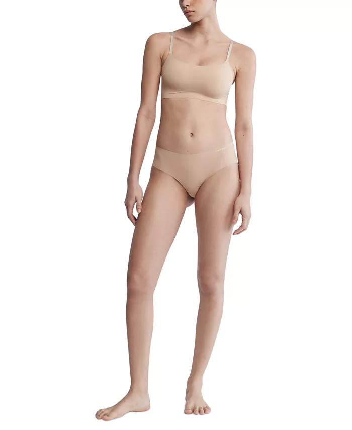 Невидимый удобный слегка уплотненный ретро-бралетт QF4783 Calvin Klein, коричневый/бежевый — фото 4